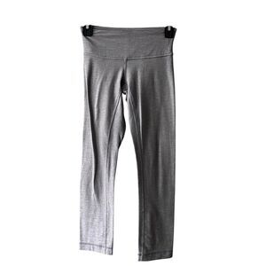 LULULEMON Leggings Yoga Pants Heather Gray Pants Womens Sz. 2 Workout Athleisure